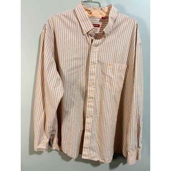 Izod Men's Long Sleeve 100% Cotton Button Down 2 Shirt Bundle Size XXL - Picture 4 of 7